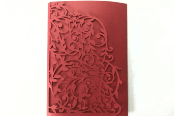 Download Wedding Swirls Fold Pocket Card - Wedding Collection