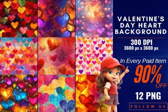 Download Valentine's Day Heart Background - Premium Resources