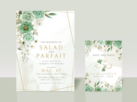 Download Greenery Floral Wedding Invitations Card - Wedding Collection