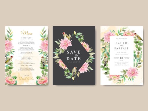 Download Beautiful Floral Wedding Invitations - Wedding Collection